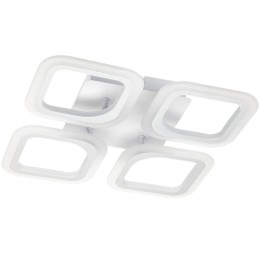 Люстра светодиодная MONZA 52Вт 355.5х355х75мм 20кв.м потолочная ДУ 3 режима диммир. бел. Ritter 5239