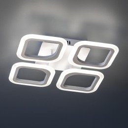 Люстра светодиодная MONZA 52Вт 355.5х355х75мм 20кв.м потолочная ДУ 3 режима диммир. бел. Ritter 5239