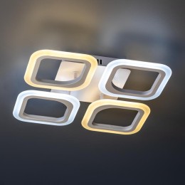 Люстра светодиодная MONZA 52Вт 355.5х355х75мм 20кв.м потолочная ДУ 3 режима диммир. бел. Ritter 5239