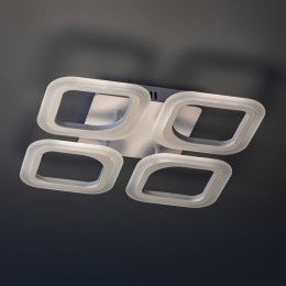 Люстра светодиодная MONZA 52Вт 355.5х355х75мм 20кв.м потолочная ДУ 3 режима диммир. бел. Ritter 5239