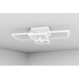 Люстра светодиодная SPOLETO 100Вт 590х390х120мм 34кв.м потолочная ДУ 3 режима диммир. бел. Ritter 52