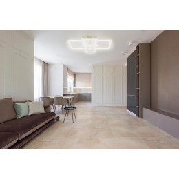 Люстра светодиодная SPOLETO 100Вт 590х390х120мм 34кв.м потолочная ДУ 3 режима диммир. бел. Ritter 52