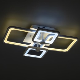 Люстра светодиодная SPOLETO 100Вт 590х390х120мм 34кв.м потолочная ДУ 3 режима диммир. бел. Ritter 52