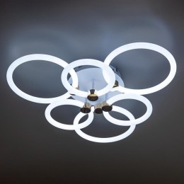 Люстра светодиодная OTTIMO Алиса 144Вт 2700К/4200К/6400К 605х560х130мм 65кв.м ДУ 3 режима диммир. бе