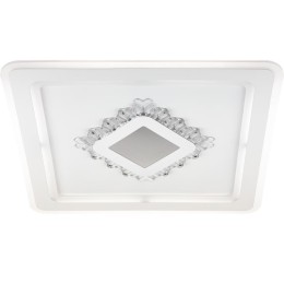 Люстра светодиодная CRYSTAL 3D 120Вт 470х470х40мм 40кв.м потолочная ДУ 3 режима диммир. бел. Ritter