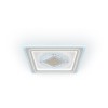 Люстра светодиодная CRYSTAL 3D 120Вт 470х470х40мм 40кв.м потолочная ДУ 3 режима диммир. бел. Ritter