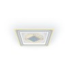 Люстра светодиодная CRYSTAL 3D 120Вт 470х470х40мм 40кв.м потолочная ДУ 3 режима диммир. бел. Ritter