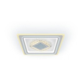 Люстра светодиодная CRYSTAL 3D 120Вт 470х470х40мм 40кв.м потолочная ДУ 3 режима диммир. бел. Ritter