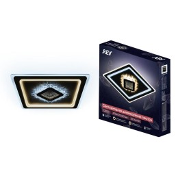 Люстра светодиодная CRYSTAL 3D 120Вт 470х470х40мм 40кв.м потолочная ДУ 3 режима диммир. бел. Ritter