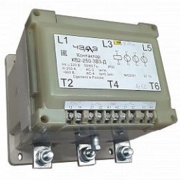 Контактор вакуумный КВ-2-250-3В3 250А кат. 220В AC/DC 4НО+4НЗ с блоком включения БВ2 ЧЭАЗ A8119-7968