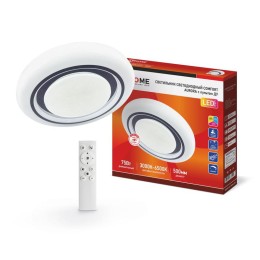 Светильник светодиодный COMFORT AURORA 75Вт 3000-6500К 6000лм 230В 480х80мм с пультом ДУ IN HOME 469