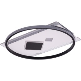 Люстра светодиодная PENSATA 100Вт 490х490х60мм 42кв.м потолочная ДУ 3 режима диммир. бел./черн. Ritt