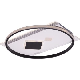 Люстра светодиодная PENSATA 100Вт 490х490х60мм 42кв.м потолочная ДУ 3 режима диммир. бел./черн. Ritt