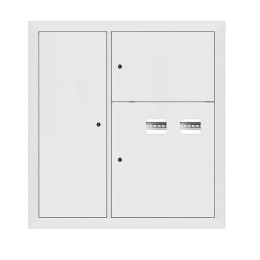 Щит этажный 2кв. слаботочка слева RAL9003 (1000х950х160) PROxima EKF mb29-v-2z-ral9003