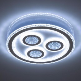 Люстра светодиодная ALTO 120Вт 470х50мм 45кв.м потолочная ДУ 3 режима диммир. бел. Ritter 52307 3