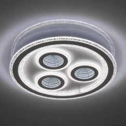 Люстра светодиодная ALTO 120Вт 470х50мм 45кв.м потолочная ДУ 3 режима диммир. бел. Ritter 52307 3