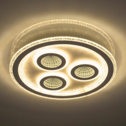 Люстра светодиодная ALTO 120Вт 470х50мм 45кв.м потолочная ДУ 3 режима диммир. бел. Ritter 52307 3