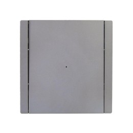 Выключатель проходной 1-кл. СП FORTE&PIANO 10А FP504 с индикацией сталь IEK FP-V12-1-10-1-K46