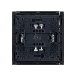 Выключатель проходной 1-кл. СП FORTE&PIANO 10А FP504 с индикацией сталь IEK FP-V12-1-10-1-K46