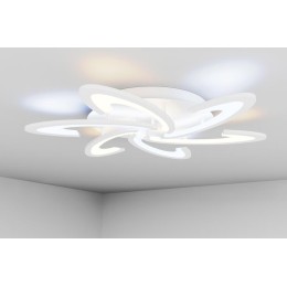 Люстра светодиодная MALTA 108Вт 725х725х90мм 34кв.м потолочная ДУ 3 режима диммир. бел. Ritter 52019