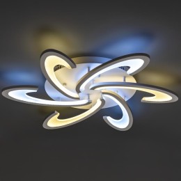 Люстра светодиодная MALTA 108Вт 725х725х90мм 34кв.м потолочная ДУ 3 режима диммир. бел. Ritter 52019