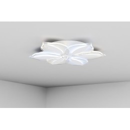 Люстра светодиодная LUCINO 60Вт 500х500х60мм 26кв.м потолочная ДУ 3 режима диммир. бел. Ritter 52380