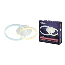 Люстра светодиодная ECLIPSE 56Вт 640х400х125мм 14кв.м потолочная ДУ 3 режима диммир. бел. Ritter 520