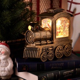 Фонарь декоративный "Паровоз" с эффектом снегопада и подсветкой Neon-Night 501-166