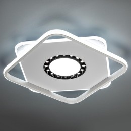 Люстра светодиодная GALASSIA 88Вт 2700К+6400К/4200К/6400К+2700К 480х480х55мм 40кв.м ДУ 3 режима димм