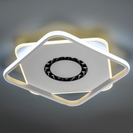 Люстра светодиодная GALASSIA 88Вт 2700К+6400К/4200К/6400К+2700К 480х480х55мм 40кв.м ДУ 3 режима димм