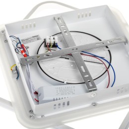 Люстра светодиодная GALASSIA 88Вт 2700К+6400К/4200К/6400К+2700К 480х480х55мм 40кв.м ДУ 3 режима димм