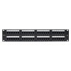 Патч-панель 19дюйм кат.6 2U неэкранированная UTP 48 портов RJ-45 Dual IDC TERACOM PRO EKF TRP-PPNL-6