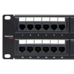 Патч-панель 19дюйм кат.6 2U неэкранированная UTP 48 портов RJ-45 Dual IDC TERACOM PRO EKF TRP-PPNL-6