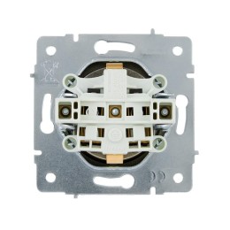 Розетка VESNA с заземл. ПБТ зол. LEZARD 742-3688-122B