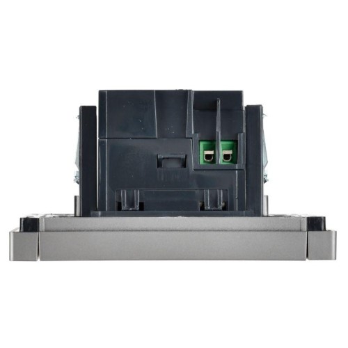 Розетка USB A+A 3.1А FORTE&PIANO FP549 сталь IEK FP-U21-D31-K46