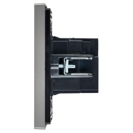 Розетка USB A+A 3.1А FORTE&PIANO FP549 сталь IEK FP-U21-D31-K46