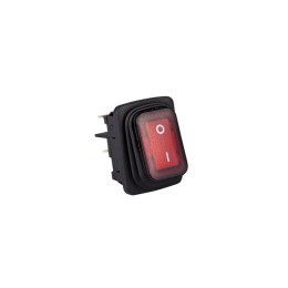 Выключатель с подсветкой красный 2НО IP65 EMAS A54B1K11