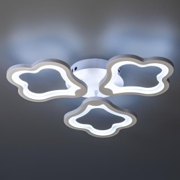 Люстра светодиодная CARINO 48Вт 2700К/4200К/6500К 435х410х67мм 24кв.м потолочная бел. Ritter 52049 2