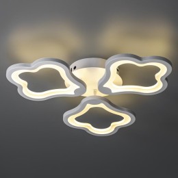 Люстра светодиодная CARINO 48Вт 2700К/4200К/6500К 435х410х67мм 24кв.м потолочная бел. Ritter 52049 2