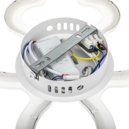 Люстра светодиодная CARINO 48Вт 2700К/4200К/6500К 435х410х67мм 24кв.м потолочная бел. Ritter 52049 2