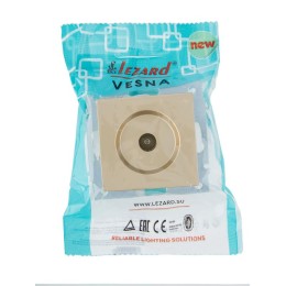 Розетка ТВ проходная VESNA зол. LEZARD 742-3688-129