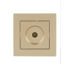 Розетка ТВ проходная VESNA зол. LEZARD 742-3688-129