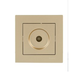 Розетка ТВ проходная VESNA зол. LEZARD 742-3688-129