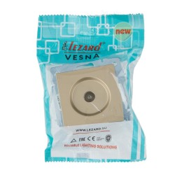 Розетка ТВ оконечная VESNA зол. LEZARD 742-3688-130