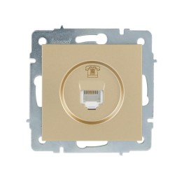 Розетка телефонная VESNA евро зол. LEZARD 742-3688-137