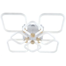 Люстра светодиодная OTTIMO Алиса 198Вт 2700К/4200К/6400К 610х610х130мм 89кв.м ДУ 3 режима диммир. бе