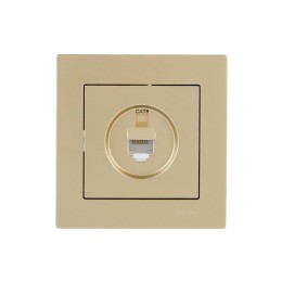 Розетка компьютерная VESNA зол. 140 LEZARD 742-3688-140