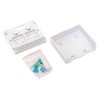 Корпус розетки настенной на 2 модуля Keystone со шторками и маркерами бел. TERACOM PRO EKF TRP-EBOX-