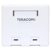 Корпус розетки настенной на 2 модуля Keystone со шторками и маркерами бел. TERACOM PRO EKF TRP-EBOX-