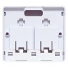 Корпус розетки настенной на 2 модуля Keystone со шторками и маркерами бел. TERACOM PRO EKF TRP-EBOX-